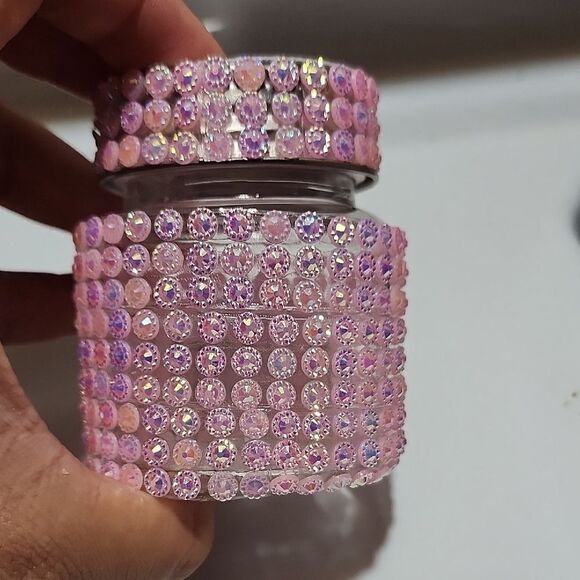 Repurposed handmade blushing Radiance trinket Jar - Picture 1 of 4